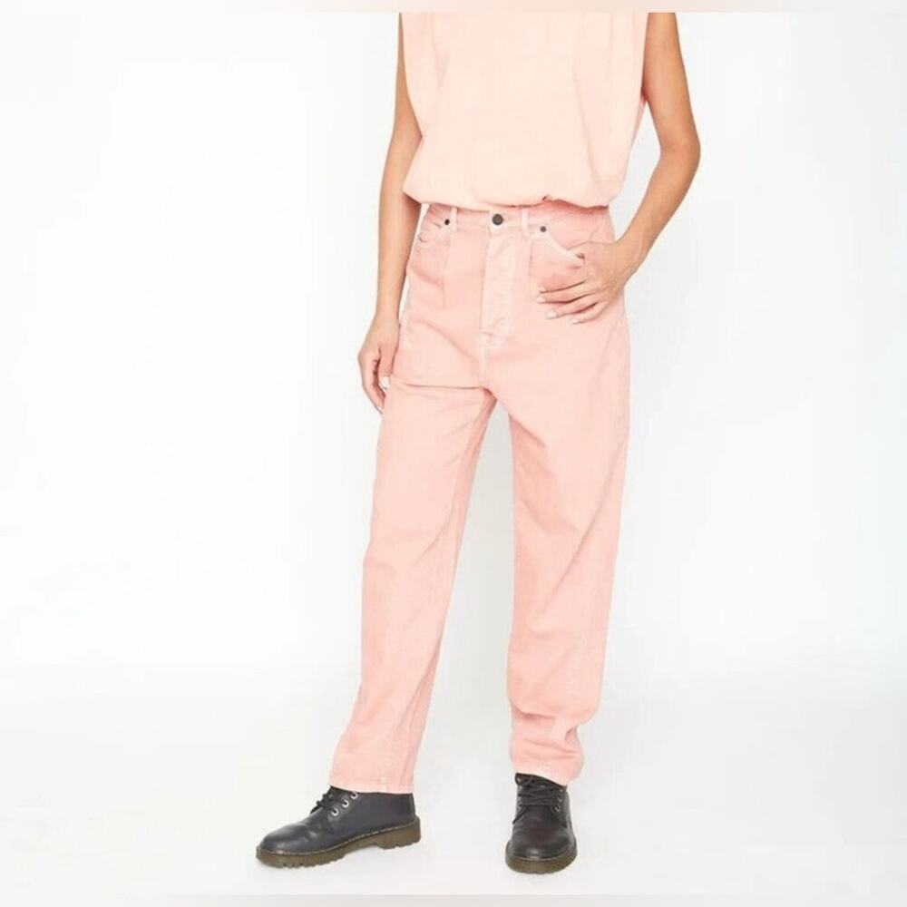 UTILITY SANDRINE ROSE X FREE PEOPLE Palm Embroidered PETAL 28 Wide leg High Rise